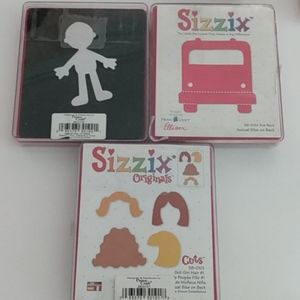 Sizzix School bus Doll Body Doll Hair Die Cut Dies